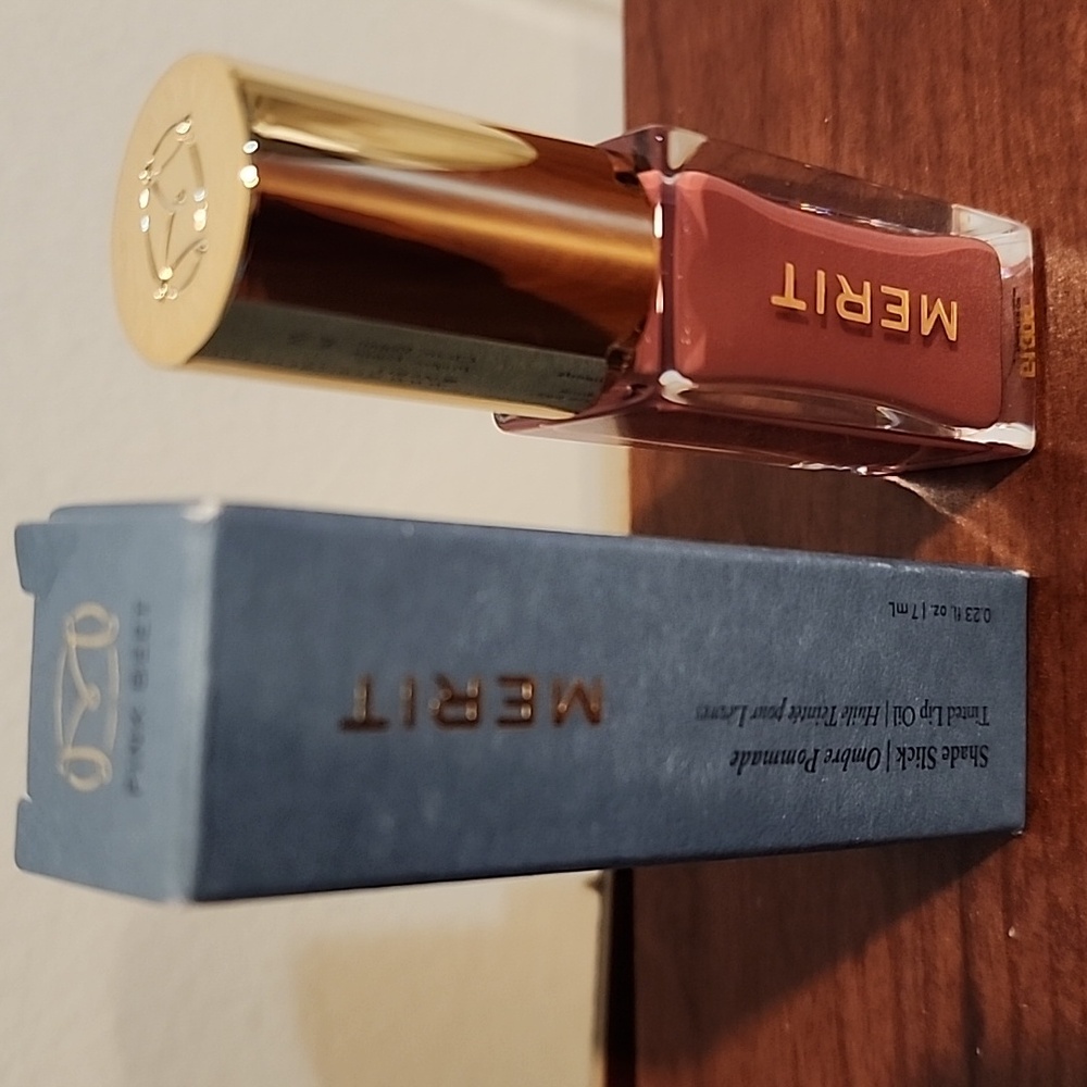 MERIT Shade Slick Tinted Lip Oil - Pink Beet